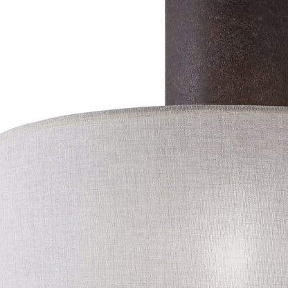 Detalle de pantallas y metal de la lámpara colgante Brandy ALEMAR - Vista lateral