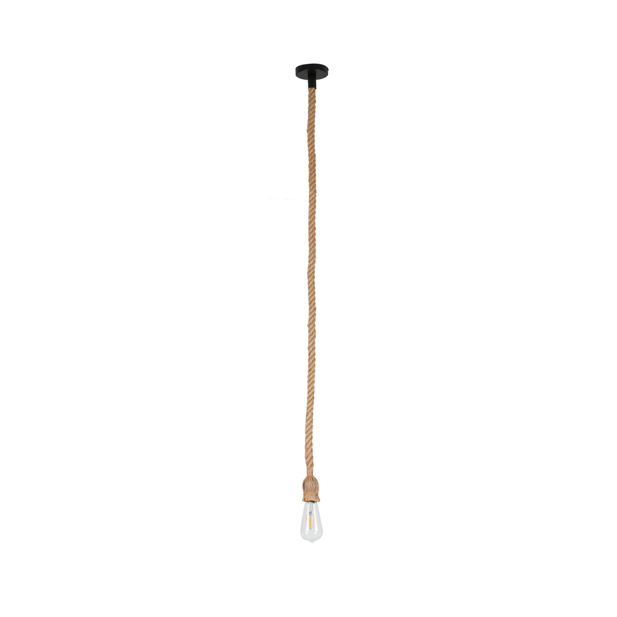 Lámpara Colgante de Cuerda Cabo 140 cm Negro Fabrilamp - vista principal | Fabrilamp / Abrila · Ref. 099751002