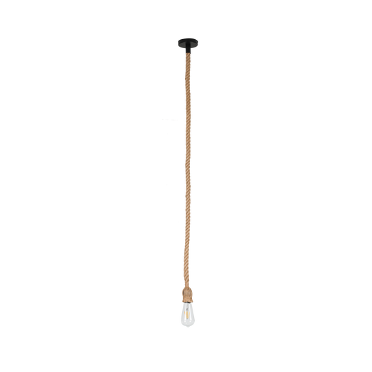 Lámpara Colgante de Cuerda Cabo 140 cm Negro Fabrilamp - vista principal | Fabrilamp / Abrila · Ref. 099751002