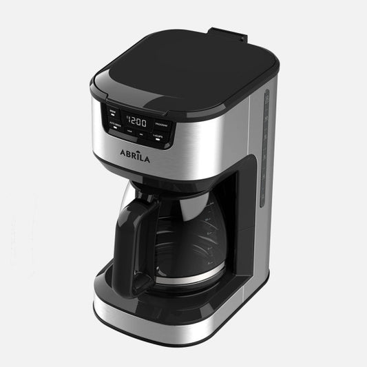 Cafetera de Goteo Briar 1,8 L Negro/Acero Fabrilamp - Vista frontal principal en fondo blanco | LuzGurú
