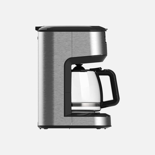 Cafetera de Goteo Briar 1,8 L Negro/Acero Fabrilamp instalada en ambiente decorativo de salón o dormitorio | Fabrilamp / Abrila