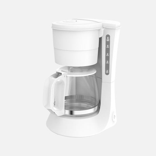 Cafetera de Goteo Xena 6 Tazas 600 W Blanco Fabrilamp - Vista frontal principal en fondo blanco | LuzGurú