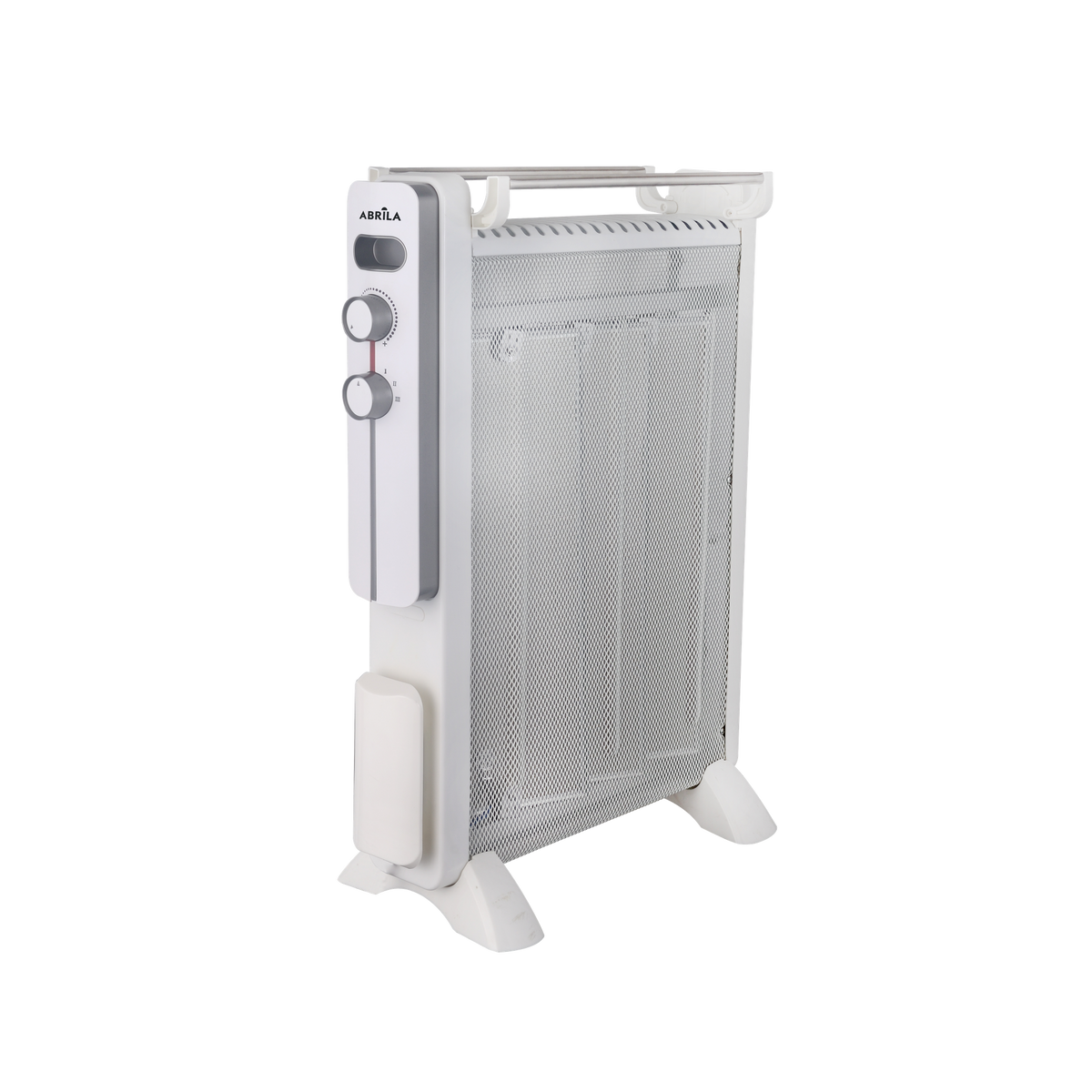 Radiador Eléctrico de Mica Caicos 1500 W 3 Potencias Blanco y Gris Fabrilamp - vista principal | Fabrilamp / Abrila · Ref. 228821501