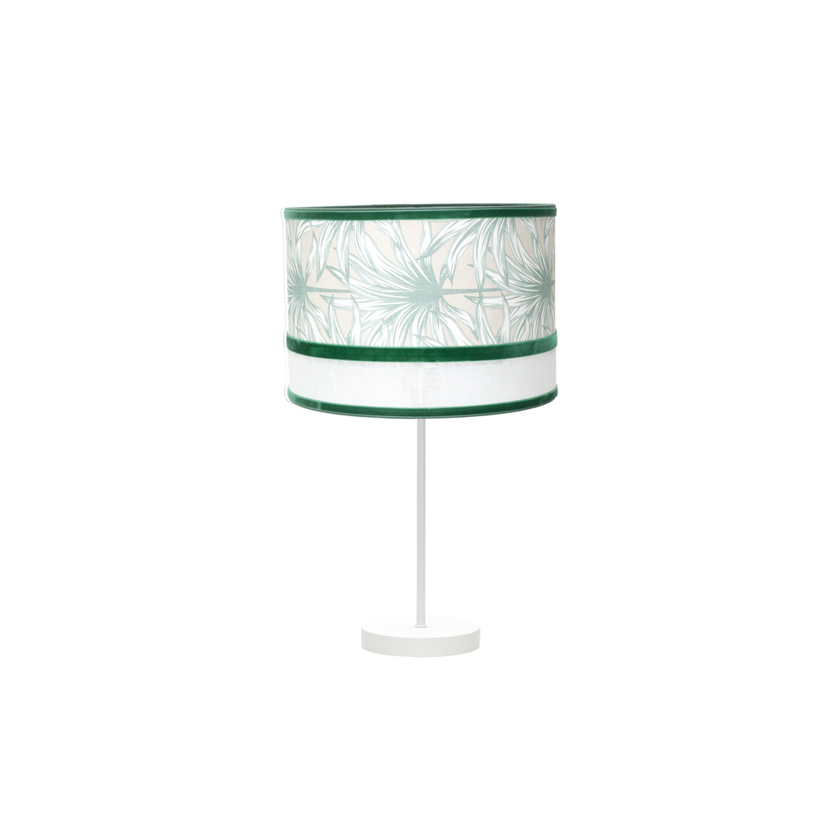 Lámpara de Sobremesa Caledonia 61 cm Blanco y Verde Fabrilamp - vista principal | Fabrilamp / Abrila · Ref. 248971106