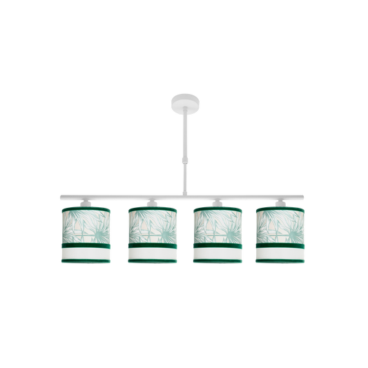 Lámpara Moderna Caledonia Blanco / Verde – vista principal · Ref. 248954006