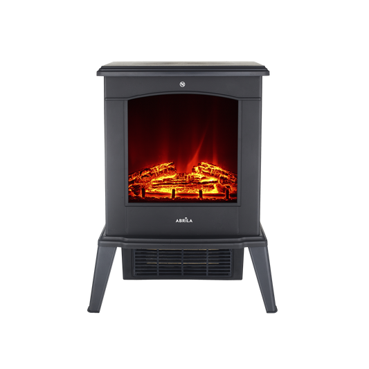 Termoventilador Cerámico Cameron 1800W Efecto Llama Negro Fabrilamp - vista principal | Fabrilamp / Abrila · Ref. 279522009