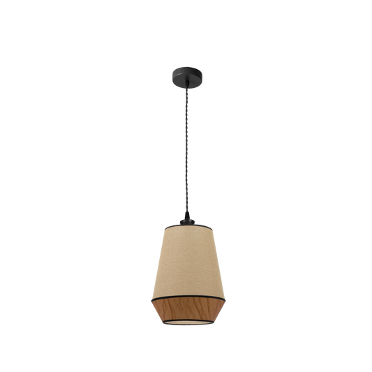 Lámpara Colgante Campana 30 cm Textil Fabrilamp - vista principal | Fabrilamp / Abrila · Ref. 173993002