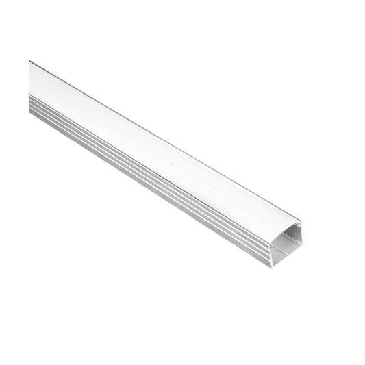 Canaleta Recta de Aluminio para Cinta LED 2 m Blanca Fabrilamp - vista principal | Fabrilamp / Abrila · Ref. 1704CANALRECTO-2