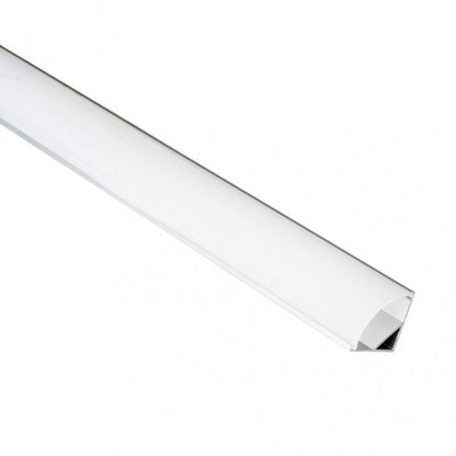 Canaleta de aluminio escuadra para cinta LED de hasta 15mm, 1,5x2x200cm. Fabrilamp. luzguru.com