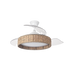 Ventilador de Techo Canario 107 cm Aspas Retráctiles con LED Blanco/Natural Fabrilamp - vista principal | Fabrilamp / Abrila · Ref. 242991368