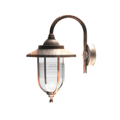 Aplique Exterior Canela 1xE27 IP44 Policarbonato Fabrilamp - vista principal | Fabrilamp / Abrila · Ref. 126061016