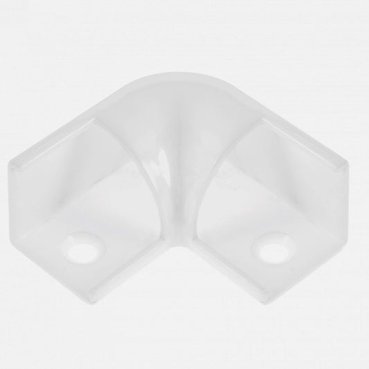 Canto escuadra fabricado en Policarbonato transparente, ideal para perfiles LED