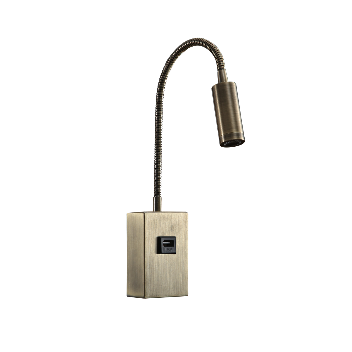 Aplique Lector LED Capote 3W con USB Fabrilamp - vista principal | Fabrilamp / Abrila · Ref. 174961014