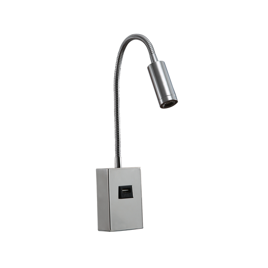 Aplique Lector LED Capote 3W con USB Fabrilamp - vista principal | Fabrilamp / Abrila · Ref. 174961020