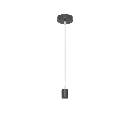 Armazón de Lámpara Colgante Cara 1xE27 Negro Fabrilamp - vista principal | Fabrilamp / Abrila · Ref. 20139CO09