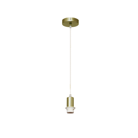 Armazón Colgante para Pantalla Cara E27 Cuero Fabrilamp - vista principal | Fabrilamp / Abrila · Ref. 20139PA14