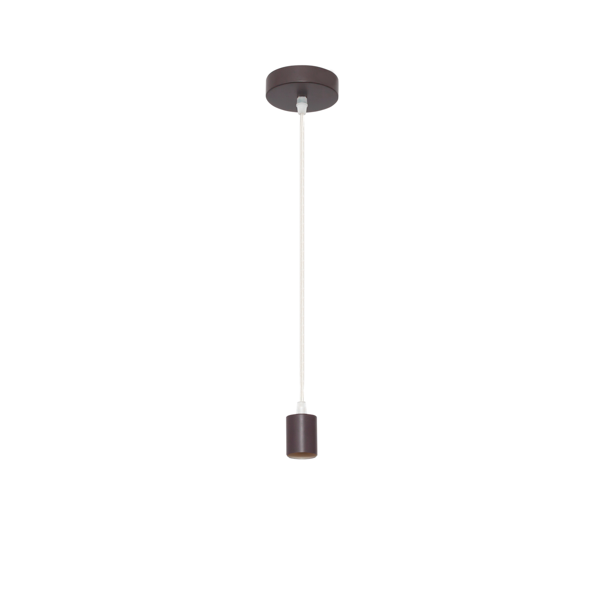Armazón Colgante Cara 1xE27 Marrón Metal Regulable Fabrilamp - vista principal | Fabrilamp / Abrila · Ref. 20139CO02