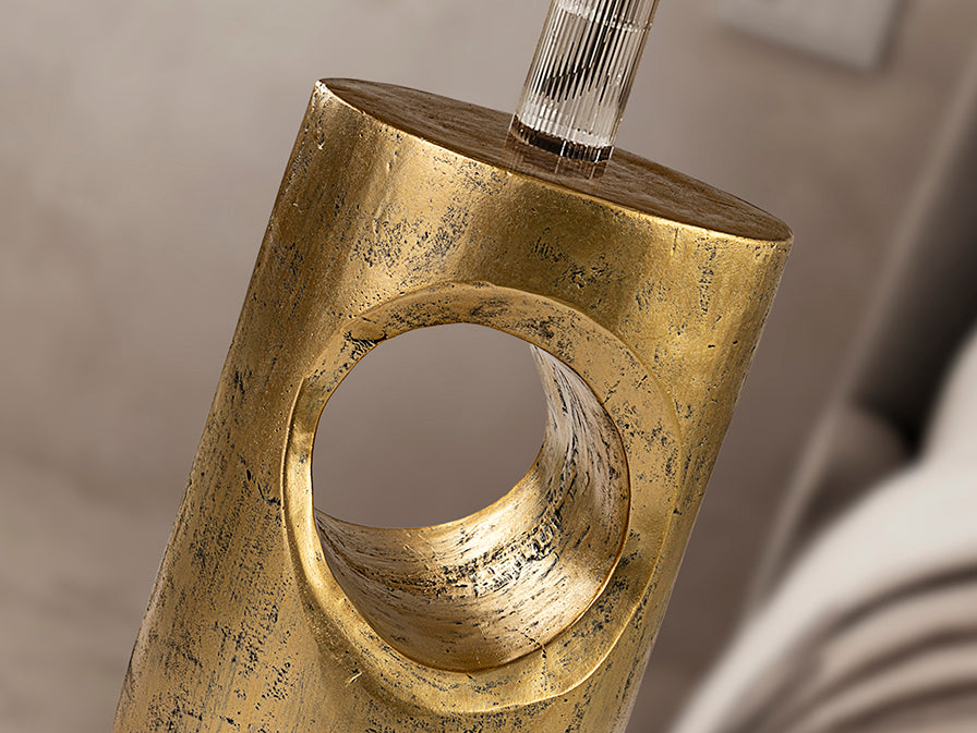 Mesa Auxiliar Hole Dorada - Oro Patinado - Schuller - 409018 - Vista 3