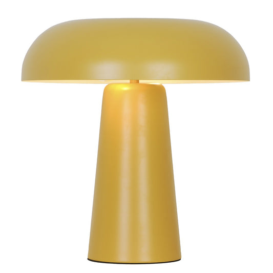 Lámpara sobremesa amarilla Alemar Idea con acabado metal - Vista principal