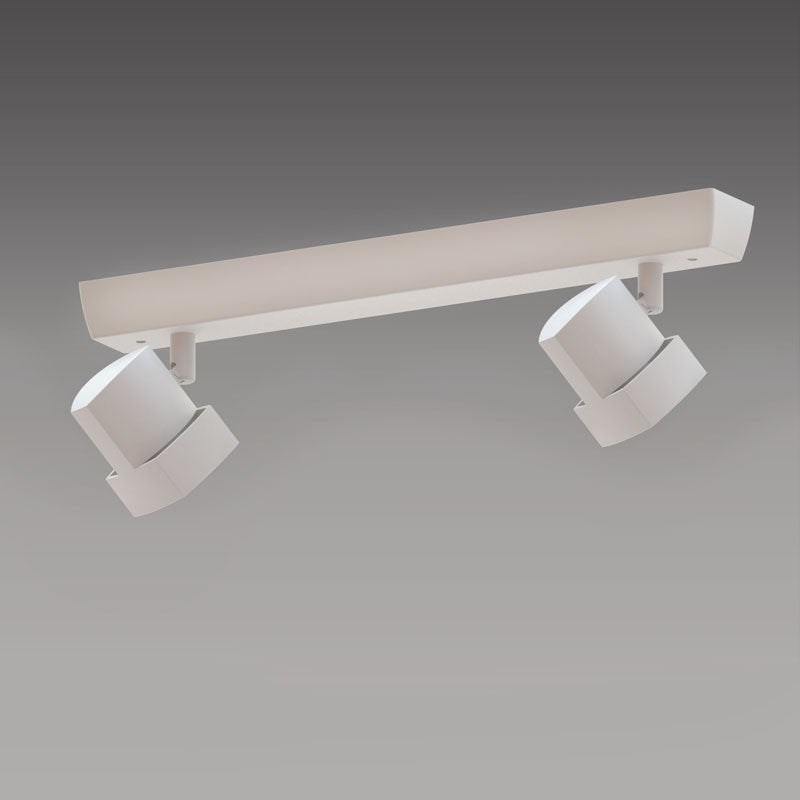 Regleta de techo Moka CristalRecord 002-2150-2-125 con focos orientables, ideal para iluminación versátil.