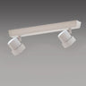 Regleta de techo Moka CristalRecord 002-2150-2-125 con focos orientables, ideal para iluminación versátil.
