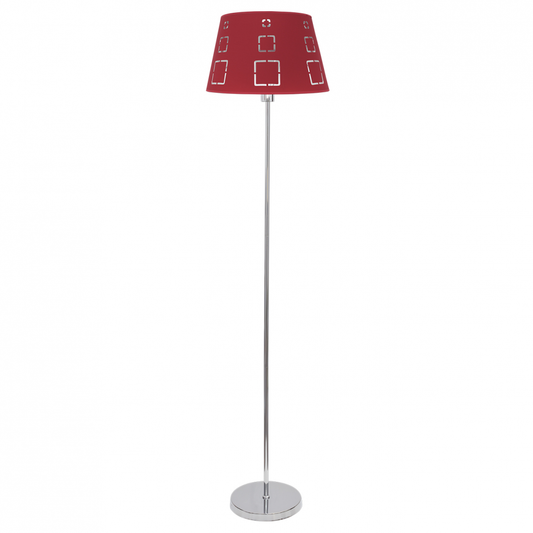 Lámpara de Pie Celaya 166 cm Pantalla Calada Roja Fabrilamp - vista principal | Fabrilamp / Abrila · Ref. 122141007