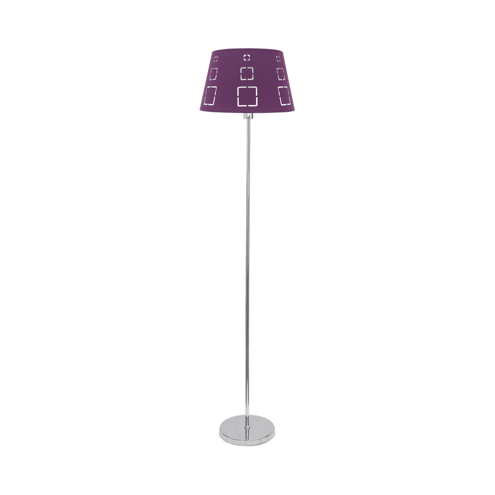 Lámpara de Pie de Salón Celaya 166 cm Pantalla Calada Berenjena Fabrilamp
