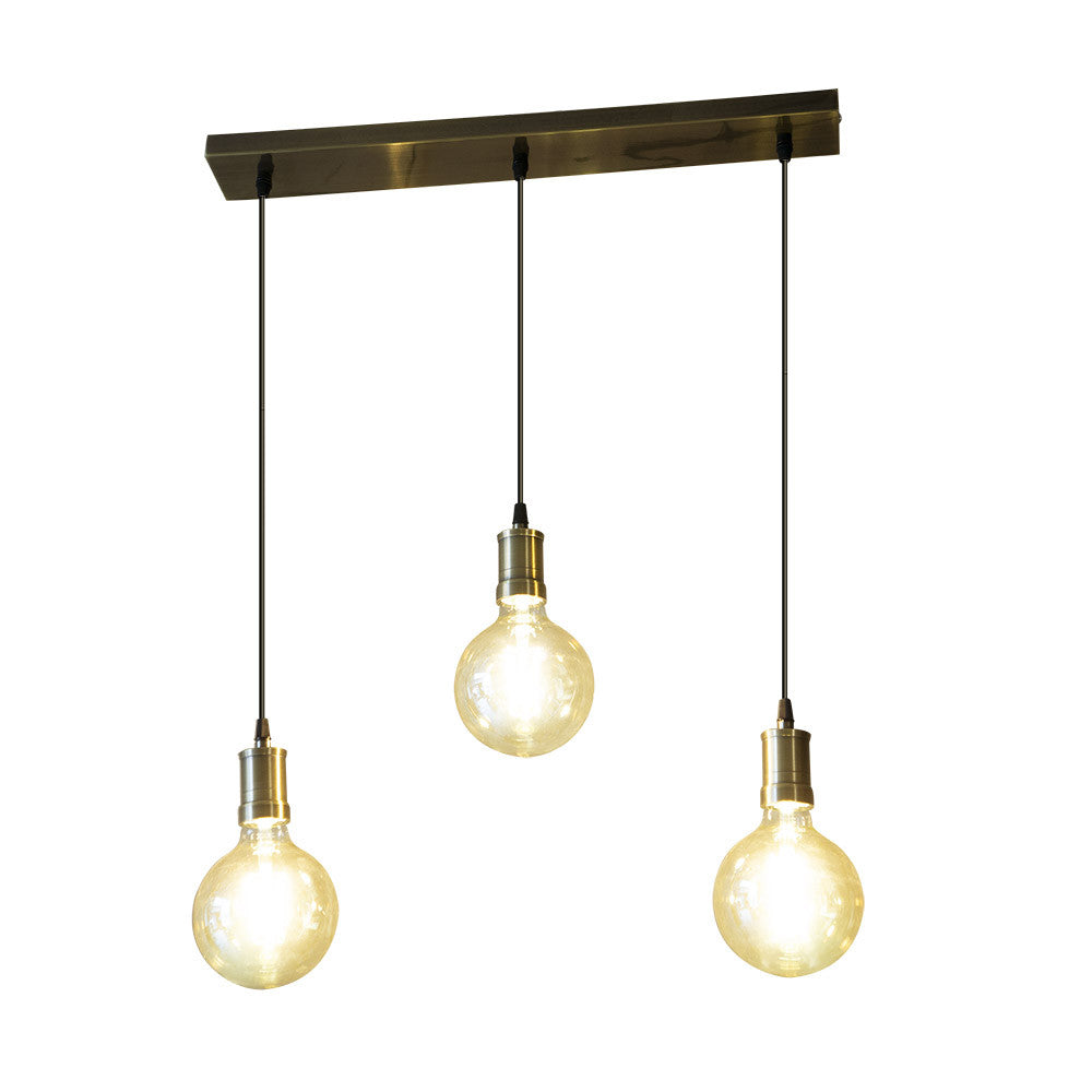 Lámpara Colgante Celso 3 Luces E27 Cuero Fabrilamp - imagen 2 | Fabrilamp / Abrila · Ref. 166793014