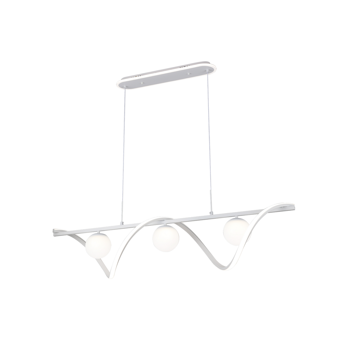Lámpara Colgante LED Century 151 W Blanco con Mando Fabrilamp - vista principal | Fabrilamp / Abrila · Ref. 250192001