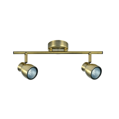 Regleta de Focos Orientables Chacho 2xGU10 Fabrilamp - vista principal | Fabrilamp / Abrila · Ref. 142492014