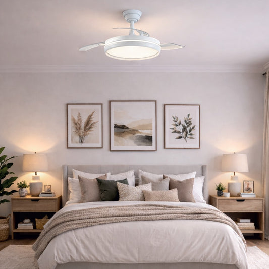 Ventilador de Techo con Luz LED Charly Evo 60W Blanco CristalRecord - imagen 2 | CristalRecord