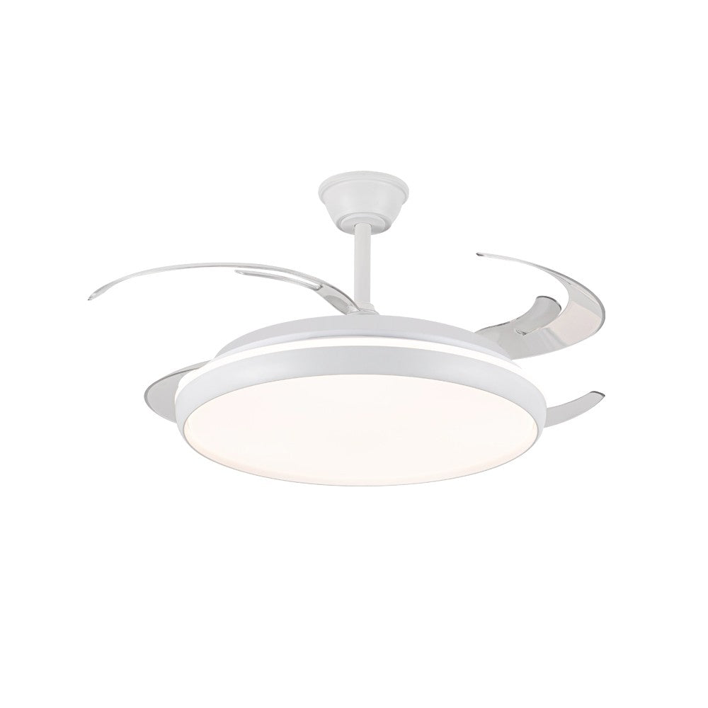 Ventilador silencioso con luz ideal para dormitorios y salones