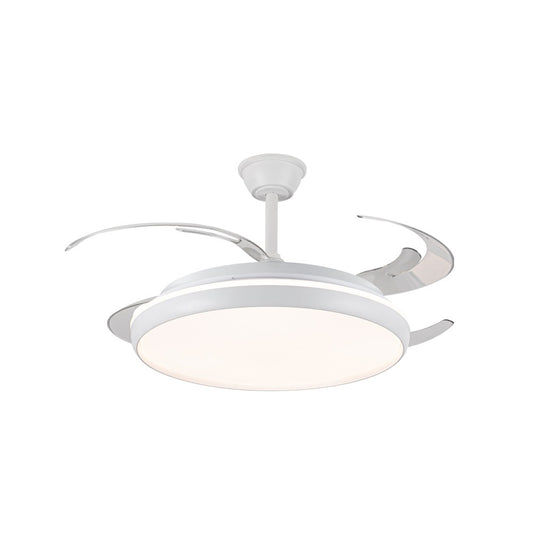 Ventilador Techo Charly L LED 80W 9000 lm CCT Aspas Retráctiles CristalRecord - vista principal | CristalRecord