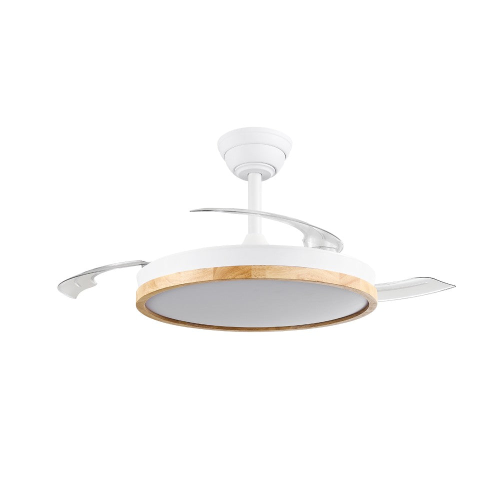 Ventilador Chief fabricado en Madera y metal color Blanco