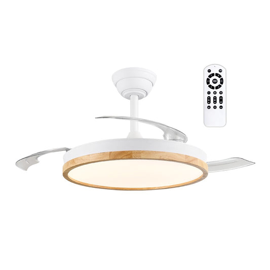 Ventilador de Techo con Luz LED Chief Blanco 60W Aspas Retráctiles CristalRecord - vista principal | CristalRecord