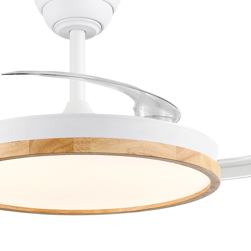 Elegante ventilador blanco ideal para salones