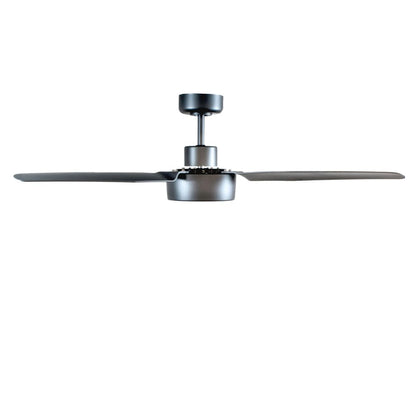 Ventilador Cimio fabricado en metal color gris con palas ABS