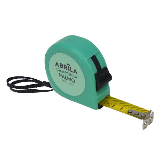 Cinta Métrica Palmo 5 m con Bloqueo y Enganche Magnético Verde Fabrilamp - vista principal | Fabrilamp / Abrila