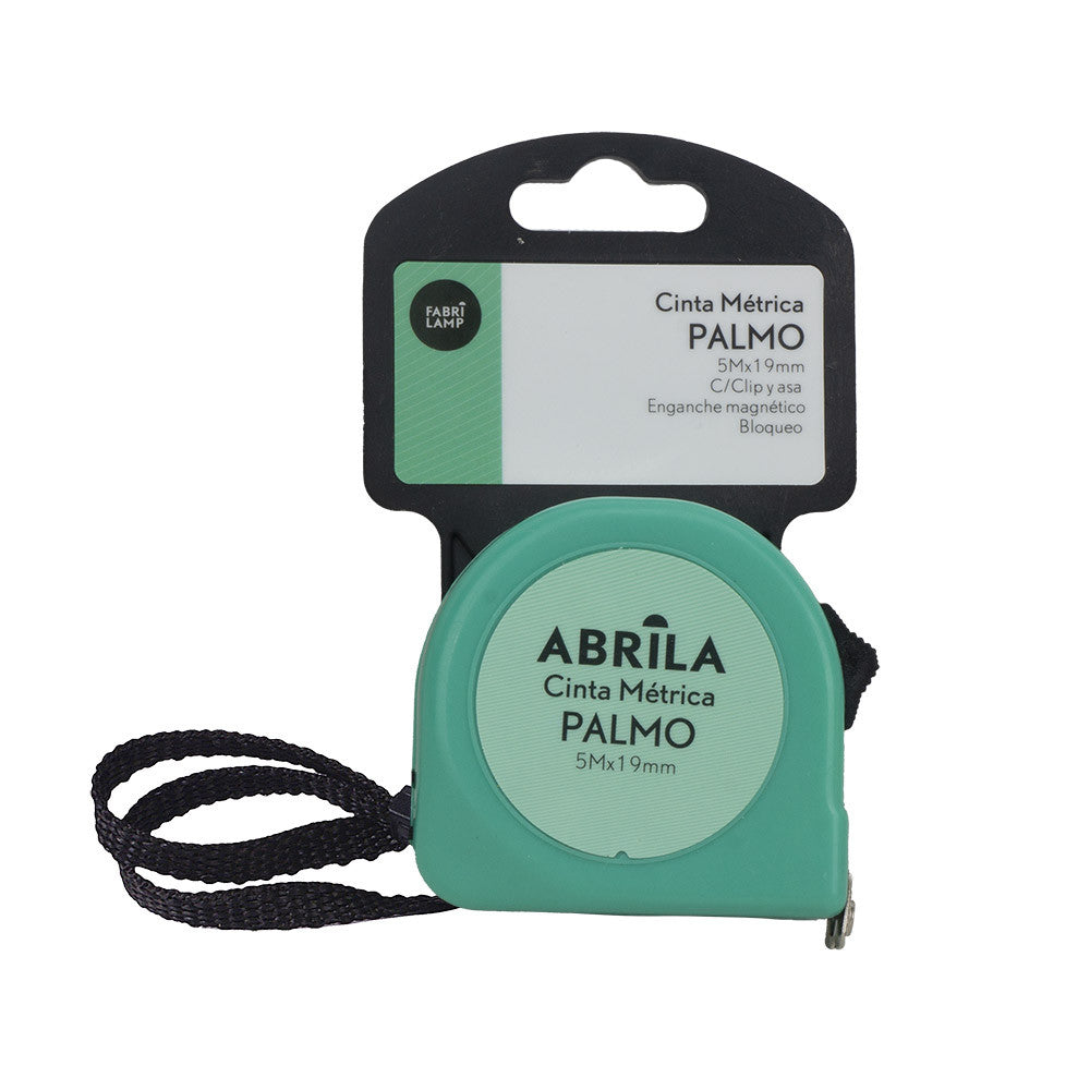 Cinta métrica Palmo fabricada en policarbonato color verde