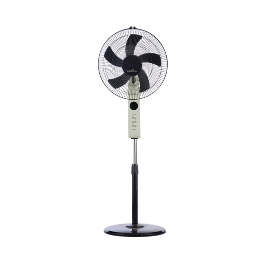 Ventilador de Pie Circus 45 W 43 cm Beis y Negro con Mando Fabrilamp - vista principal | Fabrilamp / Abrila · Ref. 207541015