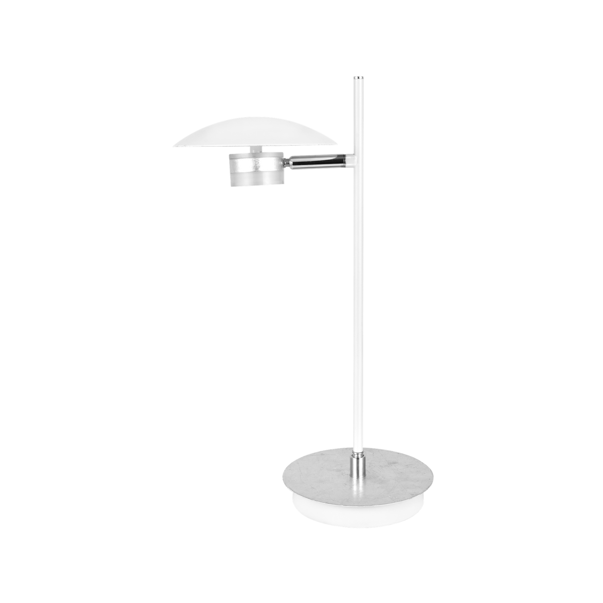 Lámpara de Sobremesa LED Ciudad del Cabo 6W Blanco y Plata Fabrilamp - vista principal | Fabrilamp / Abrila · Ref. 153671074
