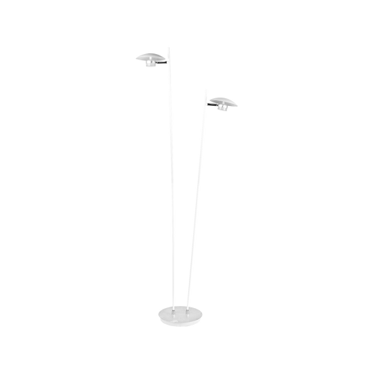 Lámpara de Pie Ciudad del Cabo 12W LED Blanco y Plata Fabrilamp - vista principal | Fabrilamp / Abrila · Ref. 153642074