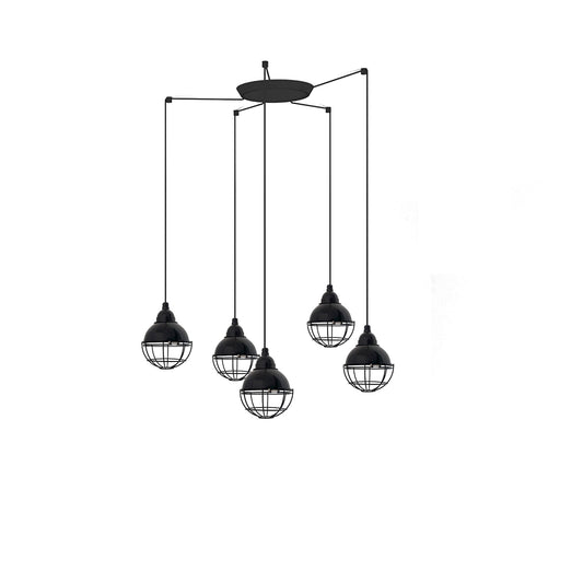 Colgante Moderno 6281 Negro – vista principal · Ref. 62802-5L