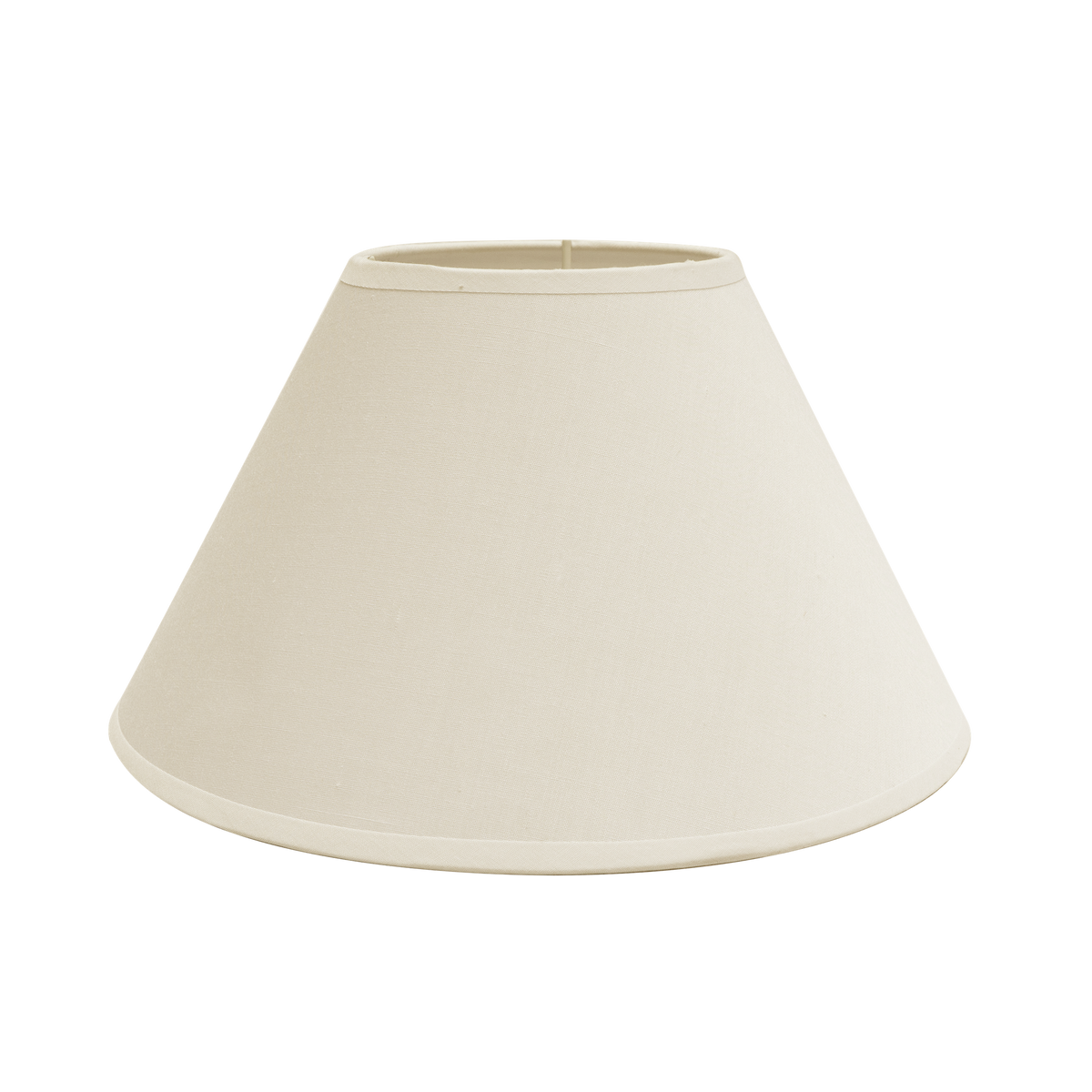 Pantalla Cónica Cerrada Clara 20 cm Beis Textil Fabrilamp - vista principal | Fabrilamp / Abrila · Ref. 157322015