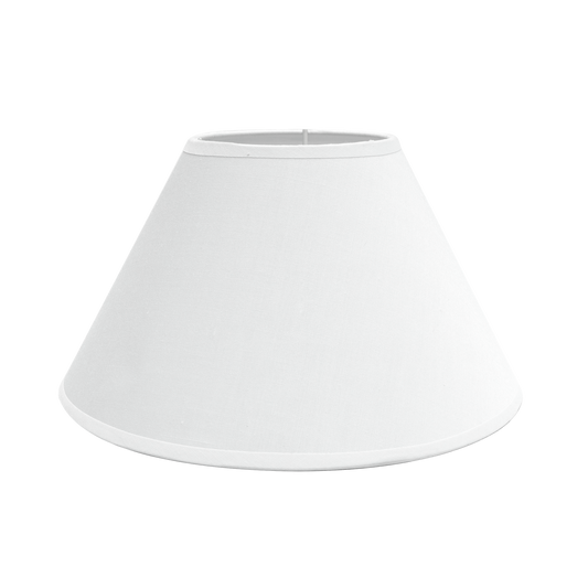 Pantalla Cónica Cerrada Clara 40 cm Blanca Fabrilamp - vista principal | Fabrilamp / Abrila · Ref. 157324001