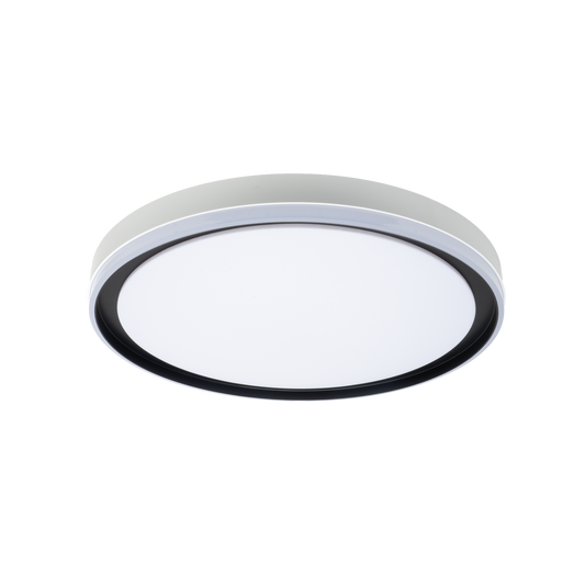 Plafón Moderno LED Claribel Blanco / Negro – vista principal · Ref. 219585026