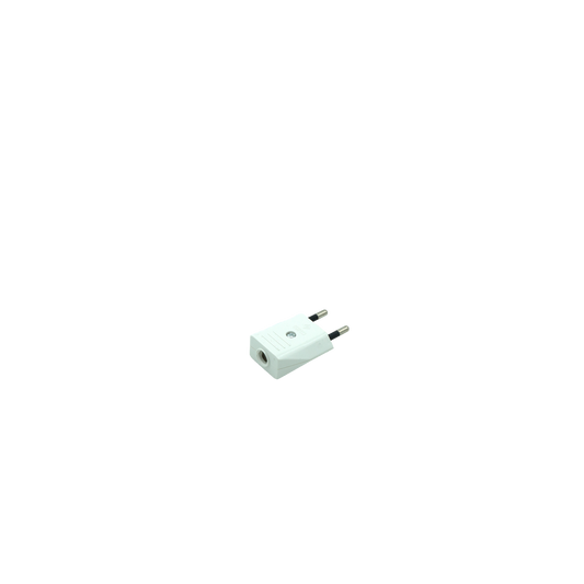 Clavija Retráctil Eco Mod5 2P+E 10A 230V Blanca Fabrilamp - vista principal | Fabrilamp / Abrila · Ref. 260005101