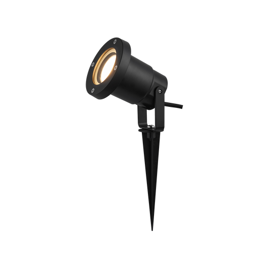 Pincho de Exterior Clavos 16,2 cm Negro IP65 GU10 Fabrilamp - vista principal | Fabrilamp / Abrila · Ref. 127671009