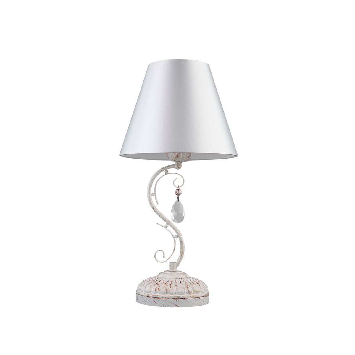 Lámpara de Sobremesa Clematis 48 cm Blanco y Oro Fabrilamp - vista principal | Fabrilamp / Abrila · Ref. 151471075