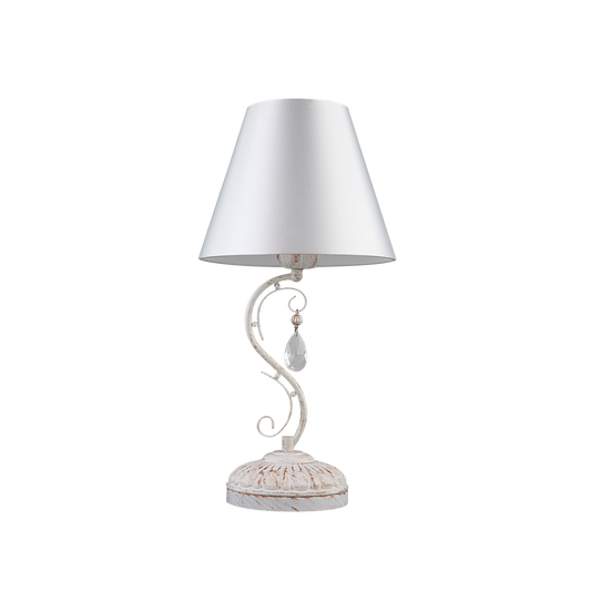 Lámpara de Sobremesa Clematis 48 cm Blanco y Oro Fabrilamp - vista principal | Fabrilamp / Abrila · Ref. 151471075